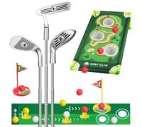 Agarte Kids Golf Set, Kids Golf Clubs with 3 Adjustable Golf Clubs, 9 Balls, Putting Mat, 3 Practice Holes, Toddler Golfs Set, 3 Golf Tee, Kids Golf Garden Games for Boys Girls