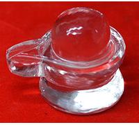 Agarwal Rudraksha Natural Sphatik/Crystal Shivling For Pooja+ Positive Energy / 60-80 Gram/Free 4 Mukhi Rudraksha-B0B5D8TFMRNAMZ
