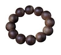 Agarwood 12mm Genuine Wild Dalakan Agarwood Bracelets Mala Prayer Bead