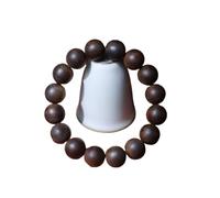 Agarwood 14mm x 16pcs Black Chess Agarwood Buddha Bead Rosary