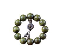 Agarwood 20mm*12 Tibet Gold-rimmed nanmu Buddhist Prayer Bead Mala