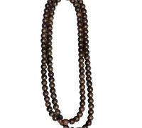 Agarwood 8mm*108 Natural Brunei Agarwood Bracelets Buddhist Prayer Agarwood Bead Mala 25g