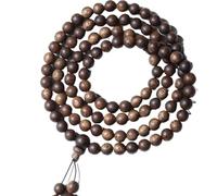 Agarwood 8mm Cambodian Bodhisattva Chess Agarwood Buddha Bead Rosar