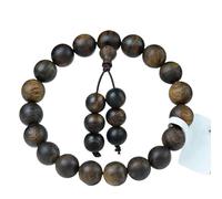 Agarwood Boutique 10mm Cambodia Wild Agarwood Bracelet Mala Prayer Beads