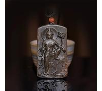 Agarwood Buddha Amulet, Compassionate And Gentle, Calming,Peaceful Necklace,B