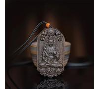 Agarwood Buddha Amulet, Compassionate And Gentle, Calming,Peaceful Necklace,C