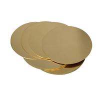 Agashi Brass Disc Round Plate Sheet Diameter 50Mm 100Mm 150Mm 200Mm Copper Alloy Sheet Plate/2.0 * 50Mm(3Pcs)