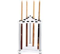 Agashi Cue Racpool Cue Rack Freestanding 12-Hole Pool Cue Rack Non-Cracking and Durable Stick Stand Accessories/White