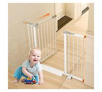 Agashi Pet Safety Gate, 90° Automatic Door Closing Dog Gate, Extendable 75-180Cm Stair Gate for Dogs, No Drilling/White-78Cm/96-103Cm