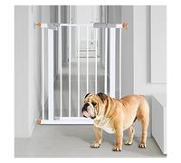 Agashi Pet Safety Gate, Stair Gate for Dogs Pressure Mounted, Extra Tall 78Cm/103Cm Dog Gate Indoor Extendable No Drilling/White-103Cm/68-75Cm