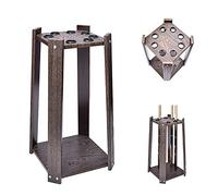 Agashi Pool Cue Rack, 8 Hole Floor Stand Cue Holder Freestanding Cues Pool Bar Storacue Holder