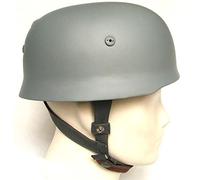 Agashi Wwii German M38 Steel Helmet, World War 2 Paratrooper Helmets 56-59Cm Military Equipment Replica Hats for Cs Role Play Outdoor Games/E