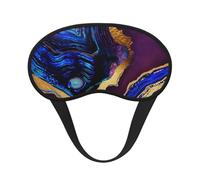 Agate Abstract Purple, Blue, Gold, Full Eye Covers Light Blocking Eye Masks Blackout Sleep Eye Muffs