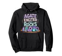 Agate Excited About Rocks Rock Geology Nerd |- Pullover Hoodie