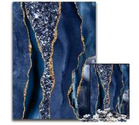 Agate Glitter Ocean Adult Jigsaw Puzzles 1000 Pieces Paper Jigsaw Puzzles Family Activity Brain Teaser Home Decor 1000 PCS(38x26cm)