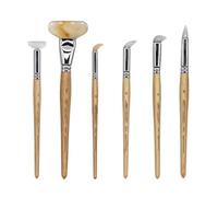 Agate Polishing Pen Set with Multiple Grinding Heads for Jewelry Carving and Metal Surfacing, 6 Pcs