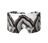 Agate Rose Gold Glitter Glam Gem Decor Art, Full Eye Covers Light Blocking Eye Mask Sleep Eye and Ear Muffs