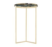 Vita Blue Agate Table Interiors by Premier Blue One Size
