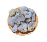 Agate Stone - 4-5cm | Natural Blue Chalcedony Raw Crystal Healing Mineral Specimen | Irregular Gemstonne for Meditation Aquarium Home Decoration Enerrgy Stone