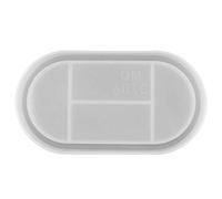 Agate Tray Silicone Molds Epoxy Resin Casting Molds for Jewelry Plate Rolling Tray Soap Dish Making Oval Rectangular Pendant Projects