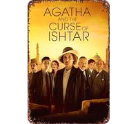 Agatha and the Curse of Ishtar Movie Poster Retro Funny Metal Tin Sign, Outdoor Home Wall Decoration 8x12inch