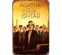 Agatha and the Curse of Ishtar Movie Poster Retro Funny Metal Tin Sign, Outdoor Home Wall Decoration 8x12inch