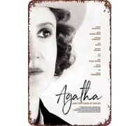 Agatha and the Curse of Ishtar Movie Poster Retro Funny Metal Tin Sign, Outdoor Home Wall Decoration 8x12inch