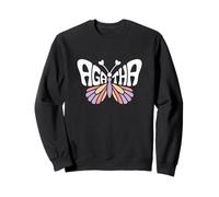 Agatha Butterfly - Personalized Cute Name Word Art Sweatshirt
