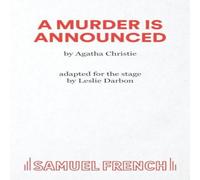 Agatha Christie A Murder is Announced Paperback Book in White Agatha Christie White