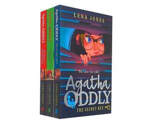 Agatha Oddly 3 Book Set by Lena Jones The Secret Key, Murder at the Museum, The Silver Serpent