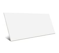 Agatha White 25x50cm Ceramic Gloss Wall Tiles for splashback Above Sink/Shelf or Under Mirror (Pack of 4 Tiles)