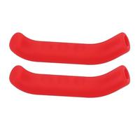 Agatige 1 Pair Bicycle Brake Lever Grip Protector Cover, Anti-Slip Brake Handle Silicone Sleeve, Universal Brake Protection Handle Cover for Road Bike, Mountain Bike, 7.5 Cm/2.95inch (Red)