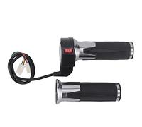 Agatige 1 Pair Handlebar Throttle Grip, 3 Speed Control Accelerator Grip Universal Throttle Handle Speed Controller with Cable for 0.9in Electric Bikes Handlebars