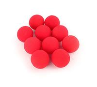 Agatige 10 PCS Red Sponge Balls, 4.5CM Lightweight Soft Magic Sponge Balls Mini Street Classical Comedy Trick Props Magic Kits For Crafts Birthday Party