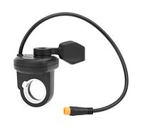 Agatige 108X Electric Bicycle Thumb Throttle, Plastic Left Electric Speed Governing Thumb Throttle Grip with Water Proof Connector