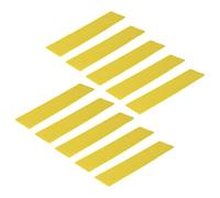 Agatige 10PCS Court Line Marker Kit, PVC Tennis Spot Markers Bright Weather proof Training Cones for Basketball Soccer Multi Sport Court Drills (Yellow)