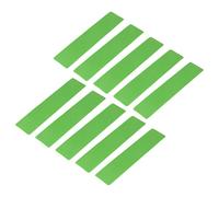 Agatige 10PCS Court Line Marker Kit, PVC Tennis Spot Markers Bright Weather proof Training Cones for Basketball Soccer Multi Sport Court Drills (Green)