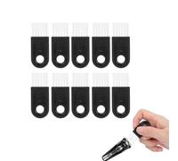 Agatige 10Pcs Electric Shaver Cleaning Brush, Razor Cleaner Set, Nylon Bristle Brush for All Models, Black Handle with White Nylon Hair