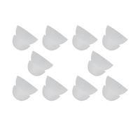 Agatige 10Pcs Hearing Aid Domes Earbud Tips, 12mm Double Layer Soft Silicone Earbud Removable Anti Static Earplug Replacements Phonak Domes for Seniors(White)
