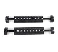 Agatige 2 PCS Table Football Counter, 10 Numbers Plastic Portable Scoring Score Counter Indicator Foosball Scoring Counters For Standard Tables (Negra)