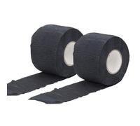 Agatige 2 Rolls Barber Neck Strips, Disposable Black Stretchy Neck Hair Wrap Paper for Professional Salon Hair Cutting Styling Dyeing