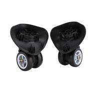 Agatige 2pcs Luggage Suitcase Wheels, PVC Wheel Replacement Trunk Wheels Suitcase Swivel Coaster Wheels for Luggage Trolley
