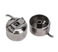 Agatige 2PCS Sewing Machine Bobbin Case, Metal Bobbin Reverse Case Shuttle Shell, Reverse Shuttle Hook Replacement Sewing Machine Accessories for Singer 15-88, 15k88, 15-90, 15-91, 1.18X0.63X0.16in