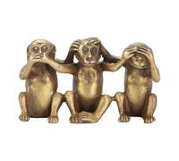 Agatige 3 Wise Monkey Statues, Hear-No Evil See-No Evil Speak-No Monkeys Figurines Monkeys Statue for Home Decorations