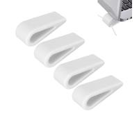 Agatige 4PCS Mini Laptop Stand Feet, 3x1 Inch Plastic Keyboard Stand Portable Ventilated Elevated Feet Anti Slip Tilting Wedge Riser with Adhesive Bottom
