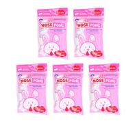 Agatige 5 Packs Nose Bleed Stopper for Kids, Dental Cotton Rolls Nasal Plugs Hemostatic Cotton Swab for Mouth and Nose, Stops Bleeding Fast(L)