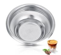 Agatige 58mm Portafilter Basket Coffee Filter, 1 Cup Bottomless Portafilter Basket Stainless Steel Non Pressurized Coffee Filters Portafilter Espresso Accessories for Portafilter Tamper