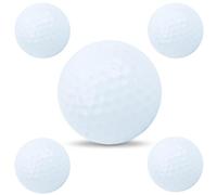 Agatige 5Pcs Golf Practice Ball Set, Floating Golf Training Balls, White, 1.68 Inch, 5 Pieces