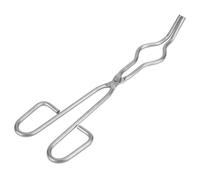 Agatige 9.8in Crucible Tongs, Stainless Steel Foundry Tong, Professional Grade Crucible Forcep Clamp Beaker Holder Pliers Refining Casting Tool with Aircraft Class Rivet for Laboratory (250mm/9.84in)