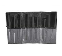 Agatige 9 Pcs Hairdressing Comb Set, Portable Anti-static Barber Comb Hair Dying Accessories Set with Bag Hair Styling Tool Kit for Women Men (Black)